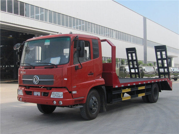 10-тонный бортовой грузовик Dongfeng для перевозки экскаваторов