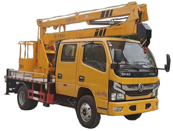 Автовышка Dongfeng 4x2 с телескопической стрелой, высотой подъема 13-18 метров