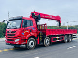 FAW 8×4 360 л.с. Кран с телескопической стрелой