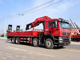 رافعة مفصلية HOWO بقوة 350 حصان سعة 10-40 طن