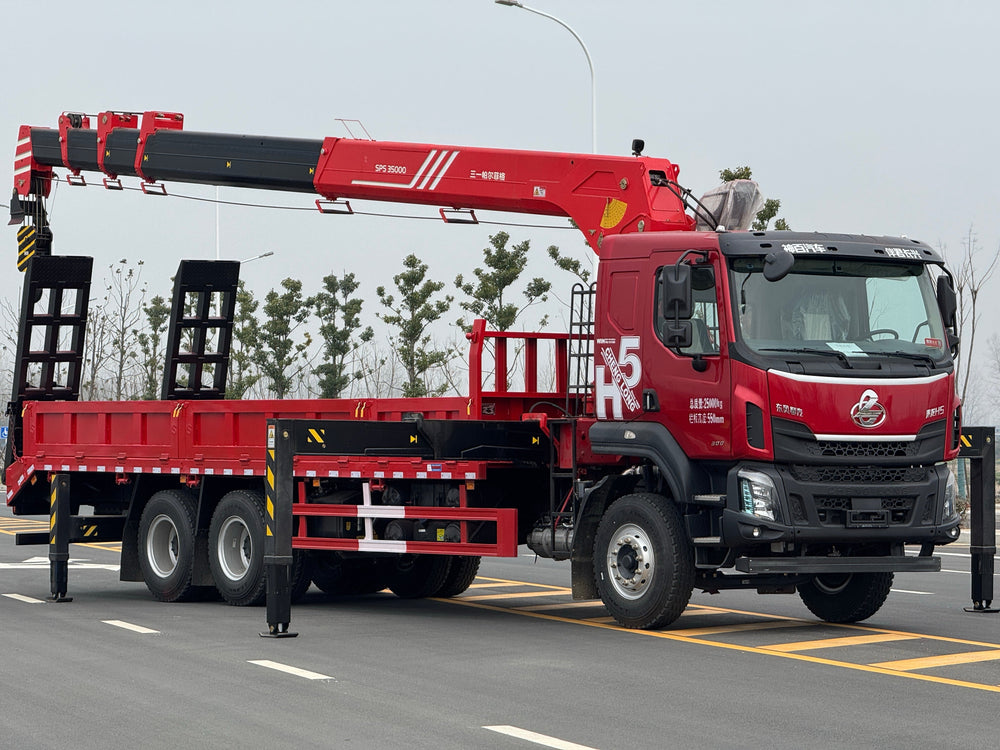 Дунфэн 6×4, кран-манипулятор Palfinger с телескопической стрелой