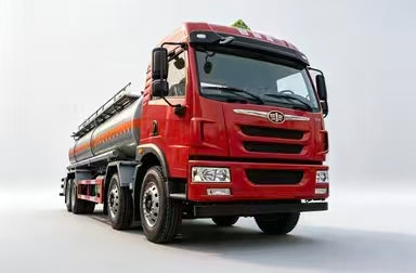 Транспортная автоцистерна Qingdao Jiefang Long V 220 HP 6×2 для коррозионно-активных грузов